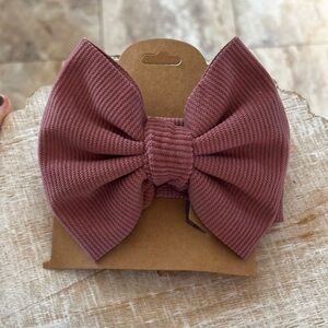 Charming Mauve Bow Hairband for Kids